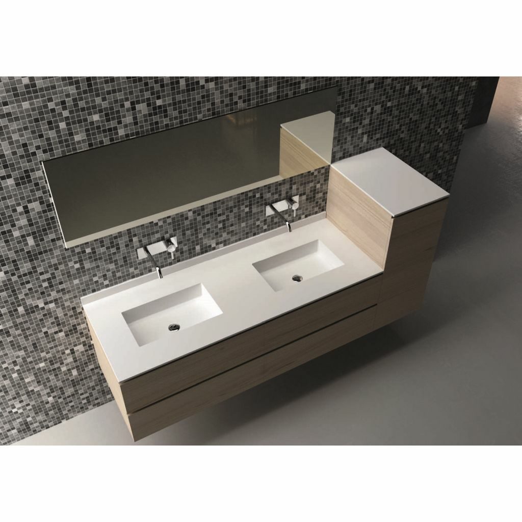 Aquasento - Meuble et plan vasque Pure White 3