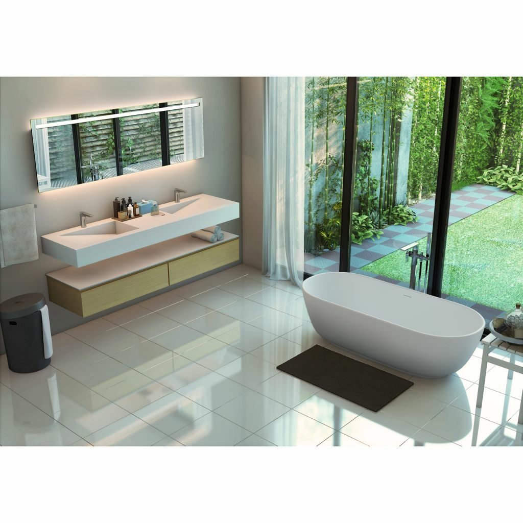 Aquasento - Meuble et plan vasque Pure White 4