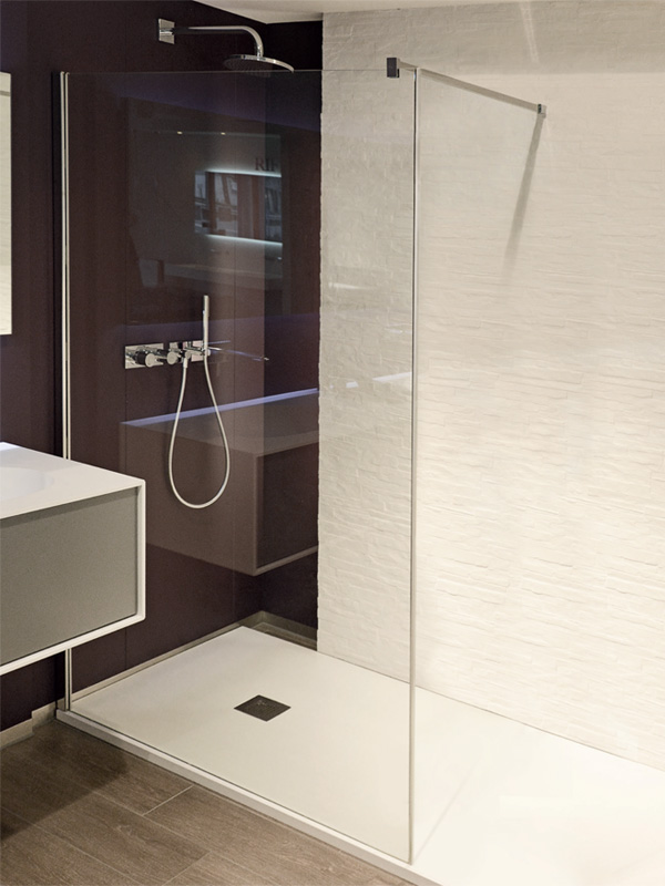 Aquaconcept - Paroi fixe de douche inox concept